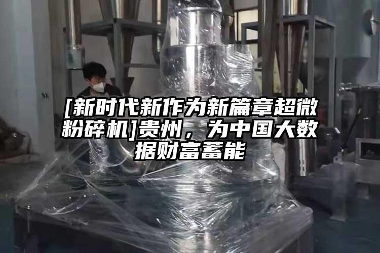 [新時(shí)代新作為新篇章超微粉碎機(jī)]貴州，為中國(guó)大數(shù)據(jù)財(cái)富蓄能