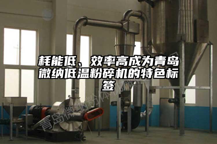 耗能低、效率高成為青島微納低溫粉碎機的特色標簽